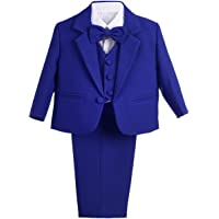 Los mejores  - Lito Angels Conjunto de 5 piezas de traje de esmoquin formal- sin cola- para bautizo- boda- bautismo